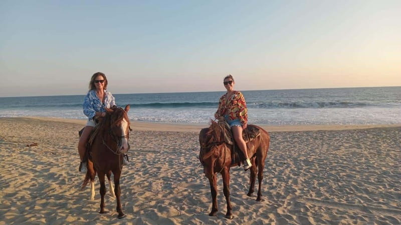 Sunset by Horse on the Beach - Meeting Your Horse Guides and Learning the Basics First