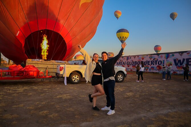 Teotihuacán Hot Air Balloons from We Fly - The ground stops that frame the bigger Teotihuacán picture