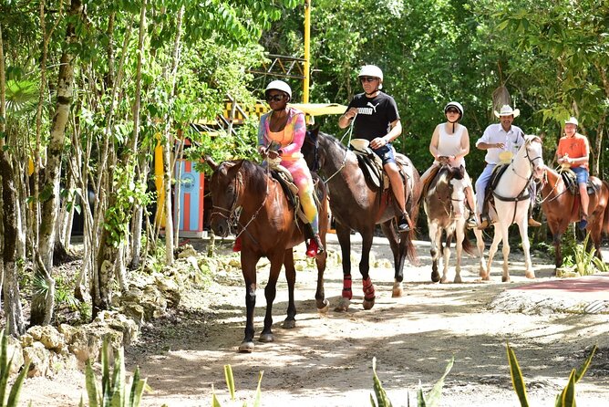 Tequila Tasting, Horseback Riding,ATV, Ziplines Cenote and Lunch - Horseback Riding in the Mayan Jungle: Sweet Animals, Short Time, and Photo Focus