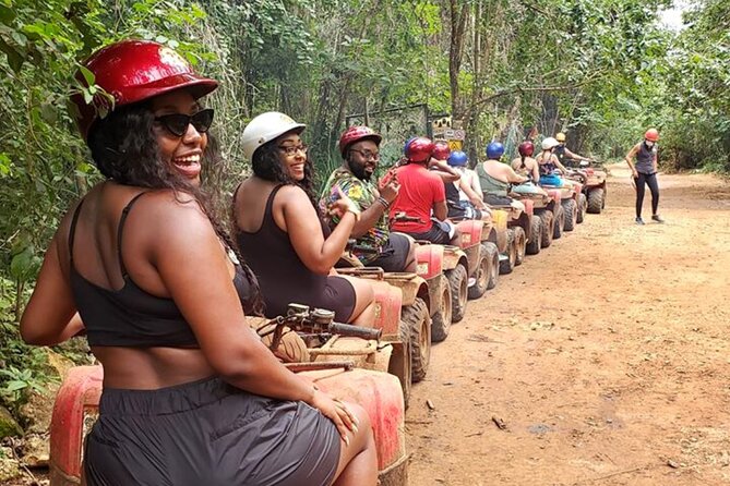 The Best Adrenaline Park! ATV´s Ziplines & Cenote swim experience from Cancun - Ziplining Over the Trees: Short Course, Real Moment