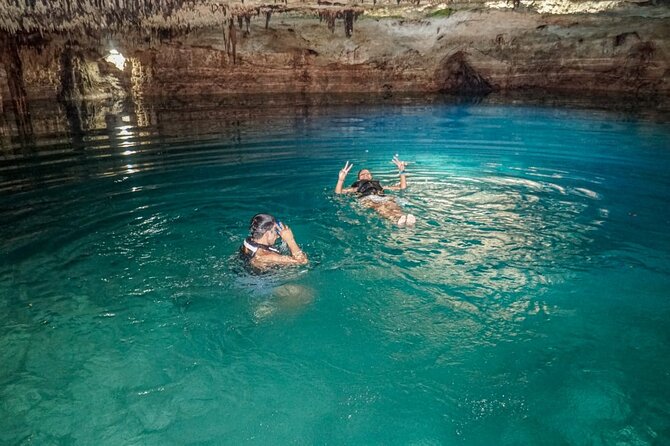 The Best Adrenaline Park! ATV´s Ziplines & Cenote swim experience from Cancun - Cenote Swim: Cold Water and a Real Limestone Setting