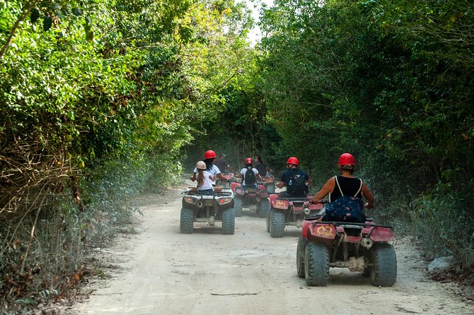 The best ATVs, zipline, cenote tour with lunch and transportation - Honda 250 and Yamaha 350 ATVs: Power, Comfort, and Safety Reality
