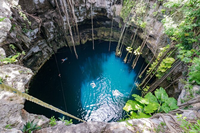Tour Valladolid, Cenote Suytun and Cenote Oxman from Mérida - Cenote San Lorenzo Oxman: Open-Air Swimming in a Hacienda Setting