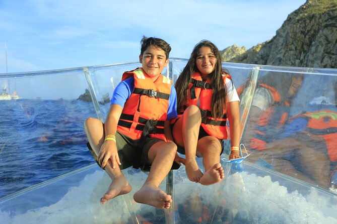 Tours in Cabo, Paseo al Arco and Fin de la Tierra in the only Clear Boat - Price and value at about $38.11 per person