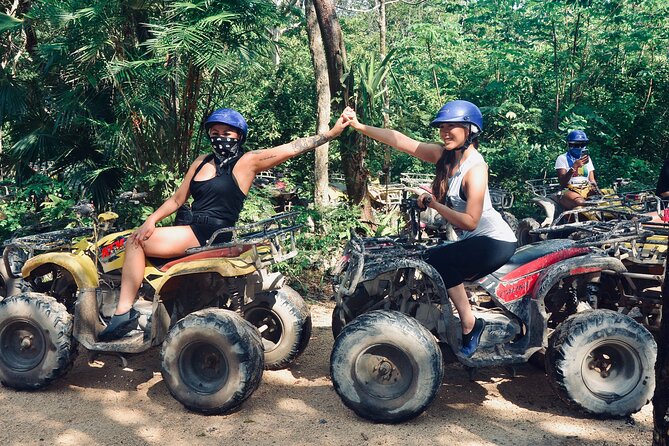 Tulum Half-Day Jungle Adventure ATV, Ziplines (4) & Mexican Snack - Four Ziplines Plus a Vertical Wall Rappel: The Thrill Sequence