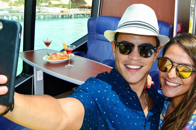 Ultramar Ferry, Regular round ticket, Playa del Carmen-Cozumel - On board: comfort, room for luggage, and live music sometimes
