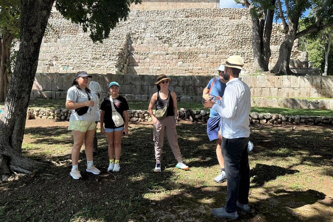 Uxmal, two Amazing Cenotes & Local Food Tour from Mérida - San Antonio Mulix: cave cenote water, minerals, and the turquoise wow