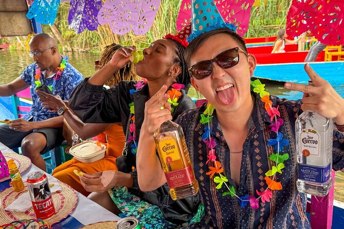 Xochimilco All Inclusive Experience Tequila and Mezcal with Culture - Stop 1 on the Canal: Trajinera Cruise, Welcome Toast, and Chinampas Views
