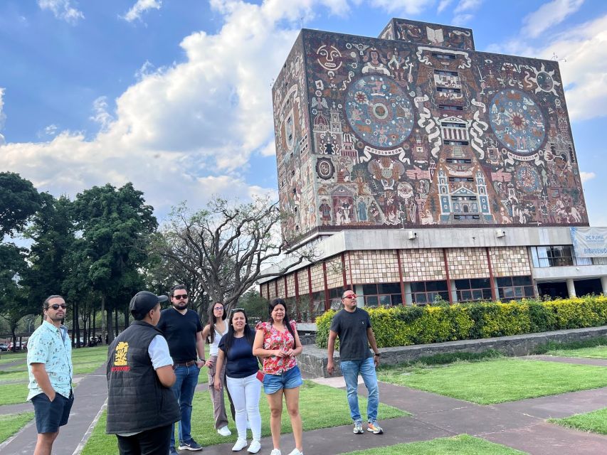 Xochimilco & Colonial Coyoacan Trip - The Panoramic Drive: Murals, Stadiums, and Big Public Art