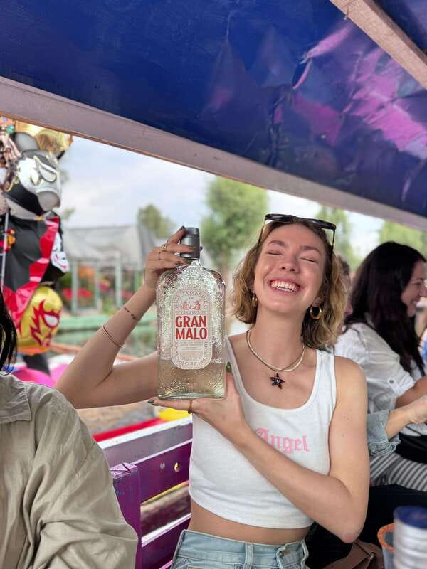 Xochimilco: Tequila tasting (unlimited) and cultural party on a boat - The first stretch: safety briefing, photos, and the first pours
