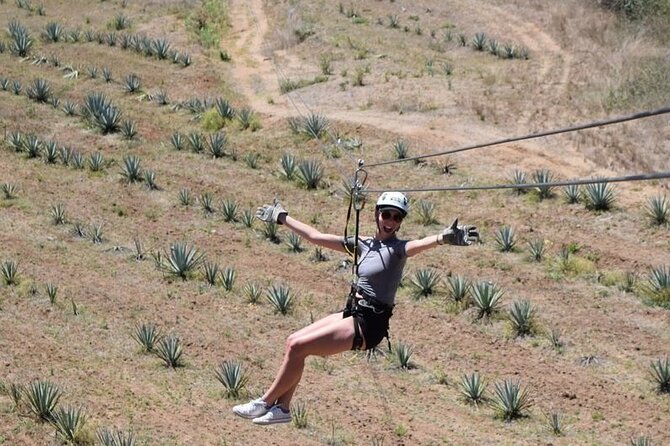 Ziplines and mezcal tasting - Safety and how the guides help if you are nervous